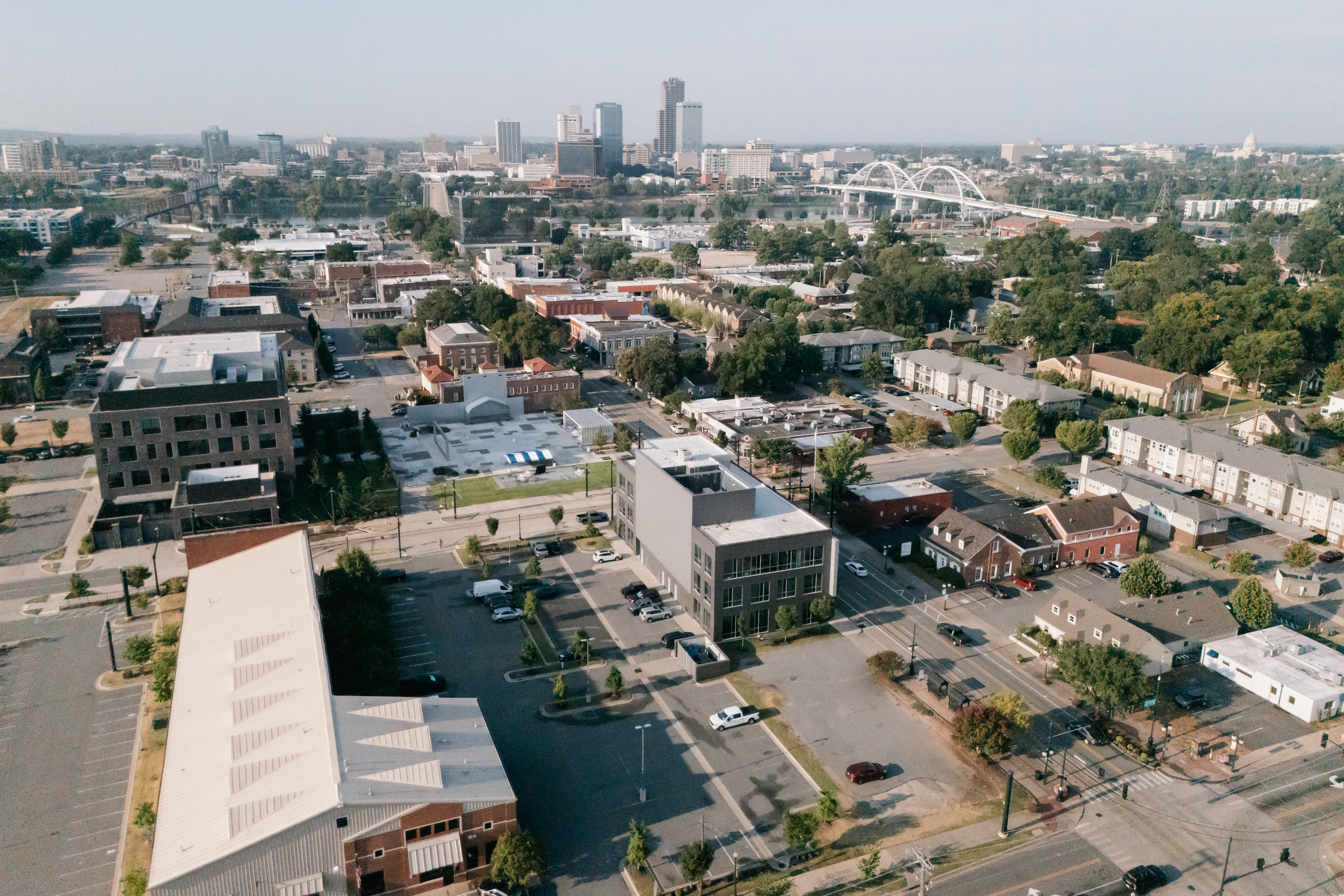 aerial photo of north little rock